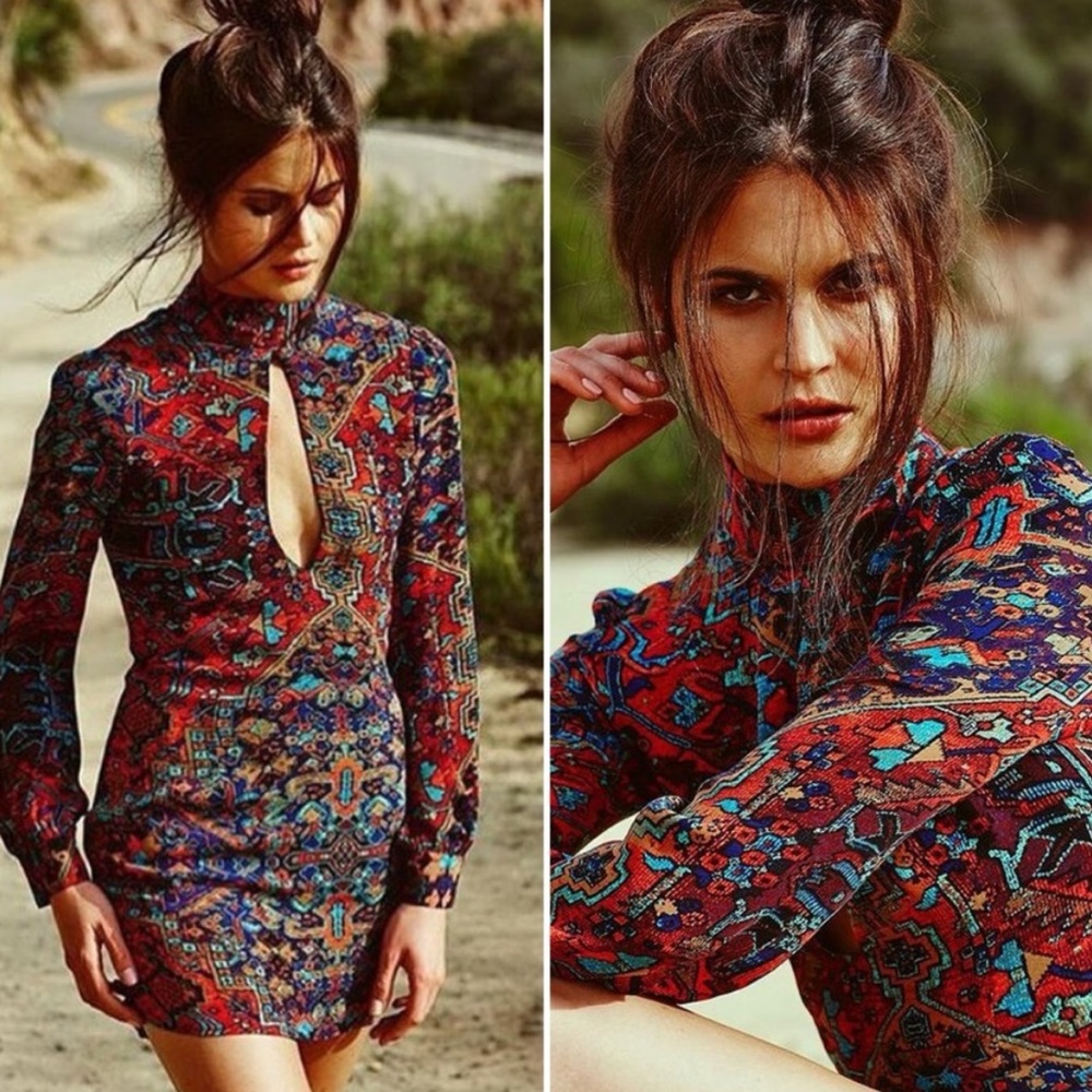 STONE COLD FOX CARPET DRESS REFORMATION RAT BOA